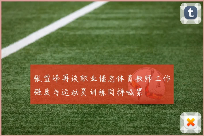 张雪峰再谈职业倦怠体育教师工作强度与运动员训练同样喊累